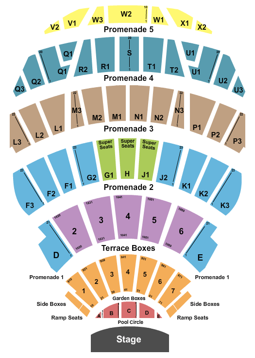 Hollywood Bowl Reggae Night Seating Chart